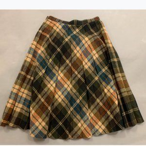 Vintage 1970s plaid skirt